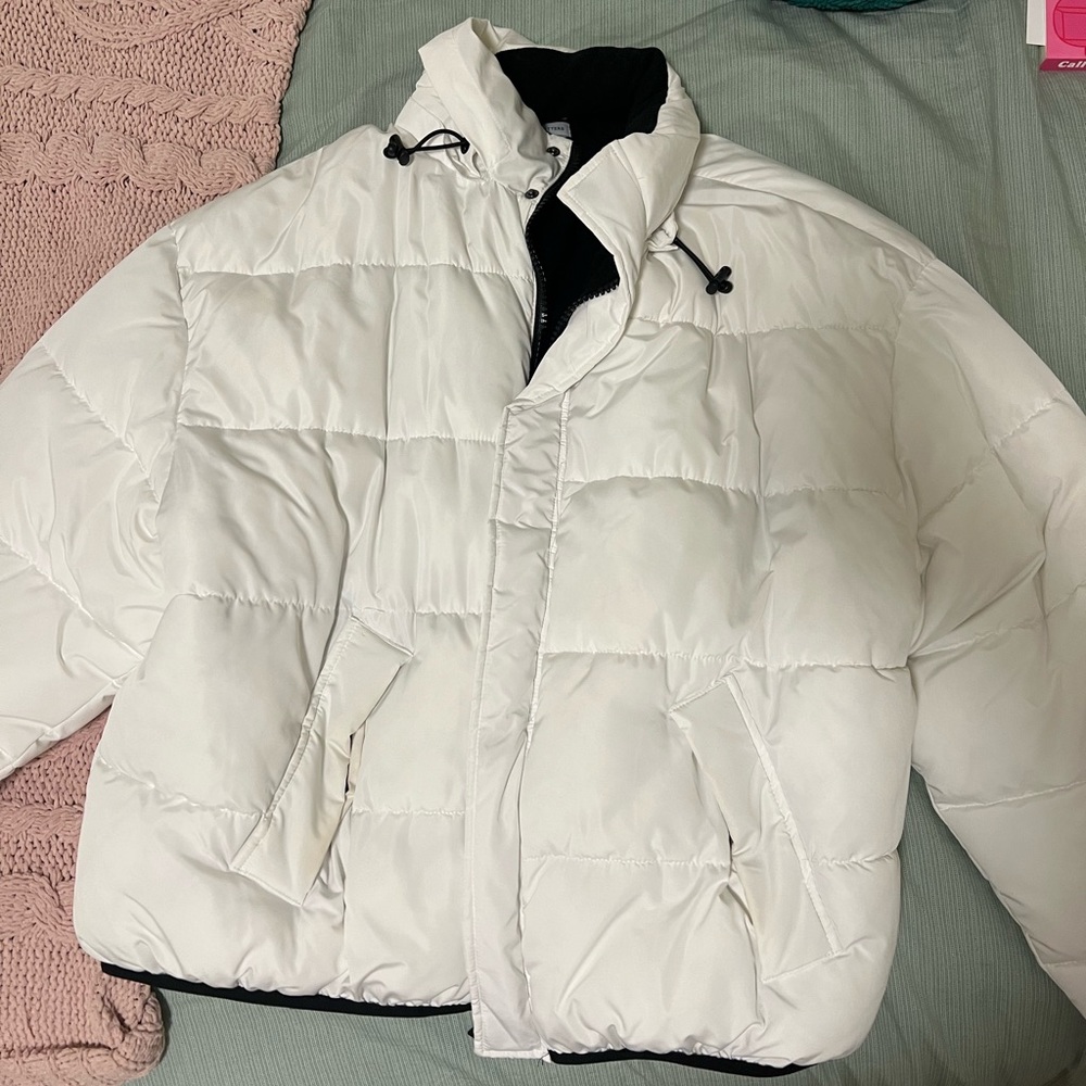 White Urban Outfitters Puff Winter jacket Woman Large